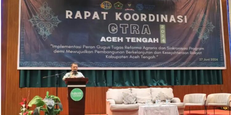 Rakor GTRA Aceh Tengah, Pj. Bupati Mirzuan Harap Wujudkan Kepemilikan Tanah Yang Adil Dan Merata