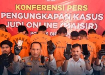 Satreskrim Polres Bireuen Berhasil Tangkap 17 Pelaku Judi Online