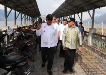 Pj. Bupati T. Mirzuan Dampingi Pj. Gubernur Aceh Tinjau Venue Triathlon Dan Pacuan Kuda