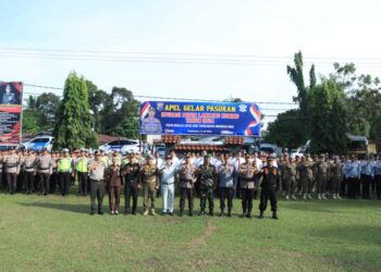 Polres Kampar Gelar Apel Pasukan Operasi Patuh Lancang Kuning 2024
