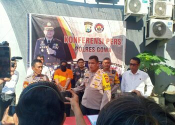 Polres Gowa Gelar Konferensi Pers Kasus Pencabulan Terhadap Anak Di Bawah Umur