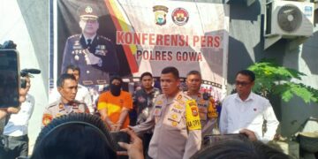 Polres Gowa Gelar Konferensi Pers Kasus Pencabulan Terhadap Anak Di Bawah Umur