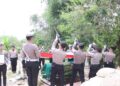Kapolres Bener Meriah Pimpin Upacara Pemakaman Aiptu Hudri