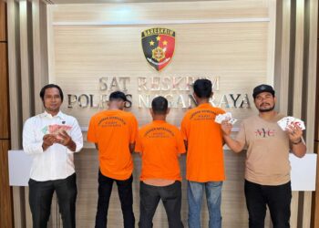 Satreskrim Polres Nagan Raya Kembali Amankan 3 Pelaku Judi Online