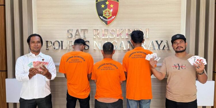 Satreskrim Polres Nagan Raya Kembali Amankan 3 Pelaku Judi Online