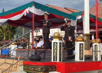 Kapolres Aceh Tengah Dody Indra Eka Putra Pimpin Upacara Hari Bhayangkara Ke- 78
