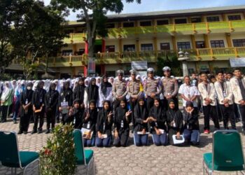 Kunjungi SMKN 1 Takengon, Satlantas Polres Aceh Tengah Ajak Pelajar Tertib Berlalulintas