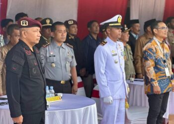 Plt. Karutan Sigli Hadiri Upacara Peringatan Hari Bhayangkara Ke- 78 Di Polres Pidie
