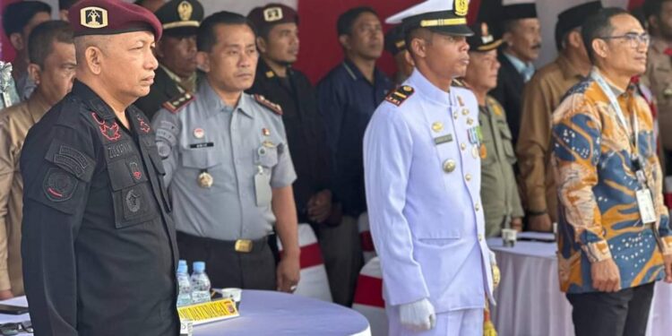 Plt. Karutan Sigli Hadiri Upacara Peringatan Hari Bhayangkara Ke- 78 Di Polres Pidie