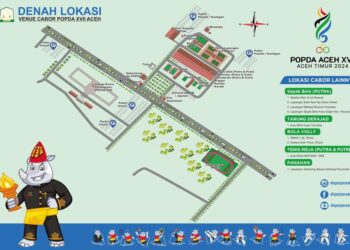 Denah Lokasi Perhelatan POPDA XVII Bisa Di Akses Melalui QR Code