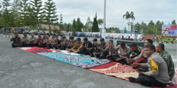 Didong Gabungan ASN bersama TNI-Polri Meriahkan HUT Bhayangkara Ke 78 Polres Bener Meriah