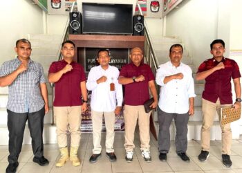 Sukseskan Pilkada 2024, Rutan Sigli Validasi Data Warga Binaan Di KIP Pidie Jaya