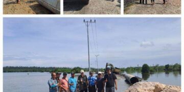 Antisipasi Air Pasang Di Jalan Kilangan -Kayu Menang, PUPR Aceh Singkil Pasang Gorong-Gorong 