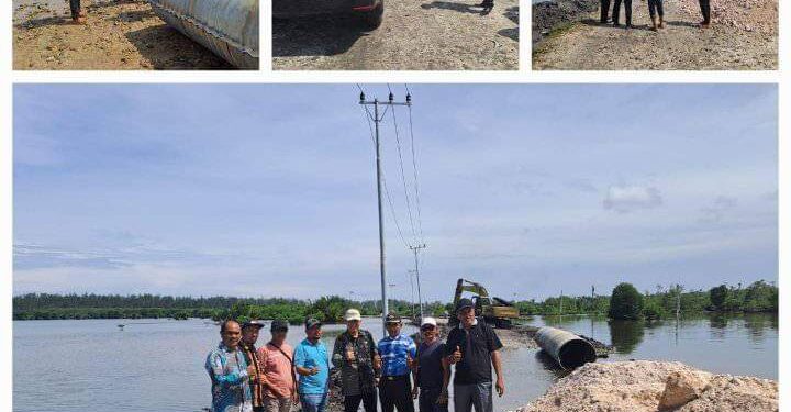 Antisipasi Air Pasang Di Jalan Kilangan -Kayu Menang, PUPR Aceh Singkil Pasang Gorong-Gorong 