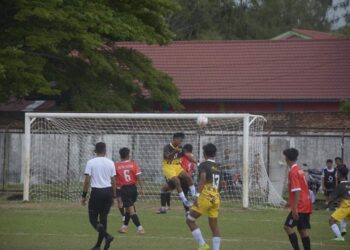 Laga Perdana Cabor Bola kaki, Aceh Timur Unggul 4 : 0 Melawan Nagan Raya 