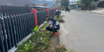 Wujudkan Lingkungan Bersih Dan Asri, Rutan Takengon Melaksanakan Gotong Royong