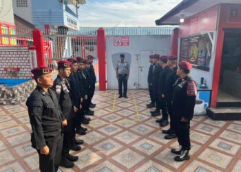 Kepala Rutan Takengon Memimpin Apel Serah Terima Regu Pengamanan