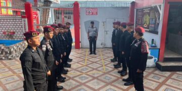 Kepala Rutan Takengon Memimpin Apel Serah Terima Regu Pengamanan