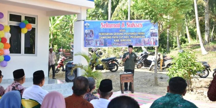 Pj Bupati Bireuen Aulia Sofyan Resmikan  Posyandu Prima 