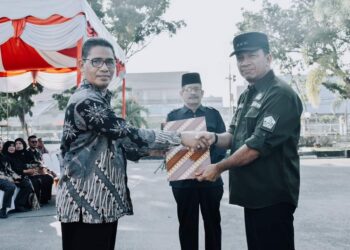 Pj Bupati Bireuen Aulia Sofyan Terima 625 Mahasiswa KKM