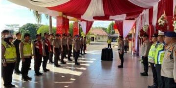 Polres Banyuasin Gelar Apel Penutupan Latja Siswa Diktuk Polri Gel. I SPN Polda Sumsel T.A 2024
