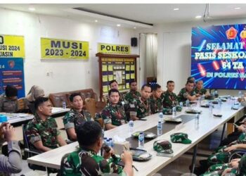 Wakili Kapolres Banyuasin, Wakapolres Sambut Kunjungan Pasis Seskoad Dikreg 64 Tahun 2024