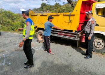 Gerak Cepat Satlantas Aceh Tengah Meninjau Lokasi Kecelakaan Lalu Lintas Di Jagong Jeget