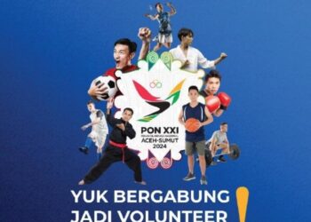 PB PON XXI 2024 Aceh – Sumut Wilayah Aceh Buka Pendaftaran Relawan