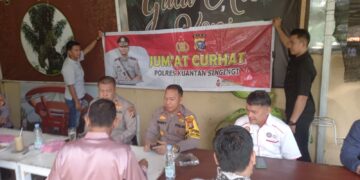 Polres Kuansing Gelar Jum’at Curhat Bersama SPSI Niba Agn Kuansing
