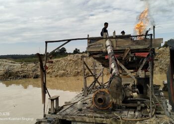 Polsek Singingi Lakukan Penertiban Penambangan Emas Tanpa Izin Di Desa Kebun Lado