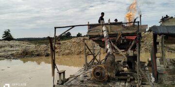 Polsek Singingi Lakukan Penertiban Penambangan Emas Tanpa Izin Di Desa Kebun Lado