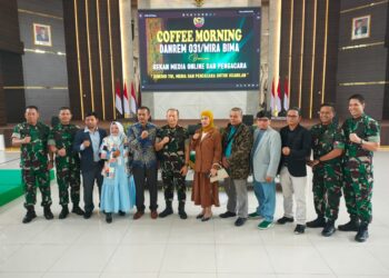 Dandim 0322/Siak Coffee Morning Bersama Insan Pers Dan Pengacara Untuk Keadilan” Di Korem 031/Wirabima