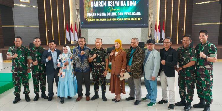 Dandim 0322/Siak Coffee Morning Bersama Insan Pers Dan Pengacara Untuk Keadilan” Di Korem 031/Wirabima