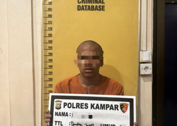 Polres Kampar Tangkap Pelaku Diduga Melakukan Pencabulan Anak Di Bawah Umur