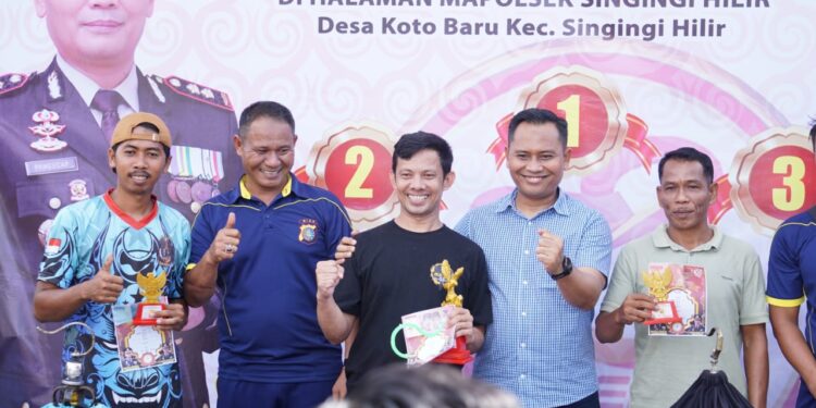 Lomba Burung Berkicau Meriahkan Bhayangkara Ke- 78 Polsek Singingi Hilir