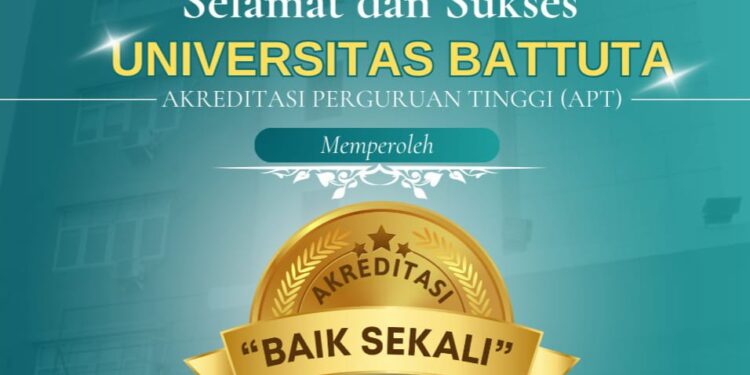 Universitas Batutta Mendapatkan Akreditasi Baik Sekali