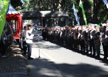 Siap Amankan Event Beautiful Malino 2024, Kapolres Gowa Pimpin Apel Pengecekan