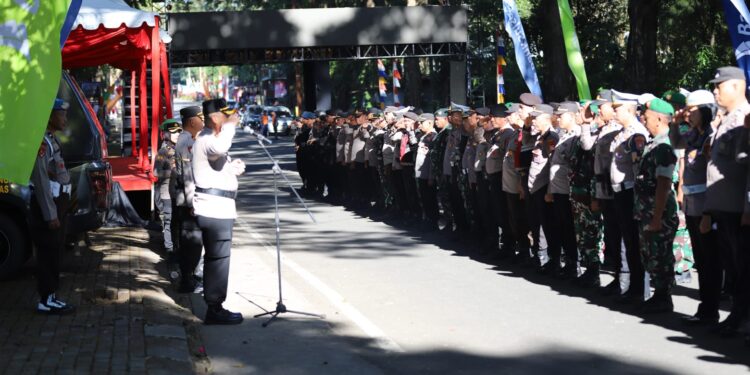 Siap Amankan Event Beautiful Malino 2024, Kapolres Gowa Pimpin Apel Pengecekan