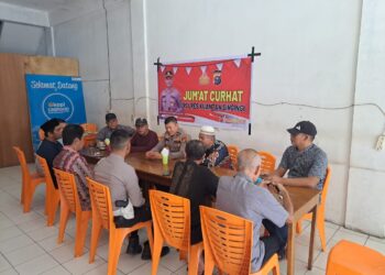 Tampung Aspirasi, Polres Kuansing Gelar Kegiatan Jum’at Curhat Di Kedai Caghonti