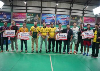 Karo SDM Sudrajad Hariwibowo Tutup Turnamen Badminton Kapolda Sumsel Cup Dan Berikut Nama Pemenangnya