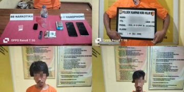 Suami Istri Dan 2 Pelaku Narkoba Ditangkap Polsek Kampar Kiri