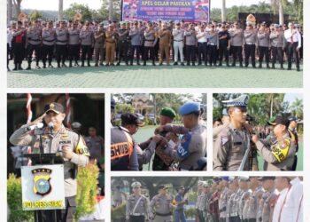 Polres Siak Laksanakan Apel Gelar Pasukan Operasi Patuh Lancang Kuning 2024   