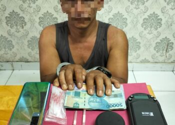 Satres Narkoba Polres Siak Amankan Pria Diduga Sebagai Pengedar Narkotika