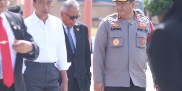Kapolda Aceh Achmad Kartiko Bersama Pejabat Forkopimda Aceh Sambut Presiden RI