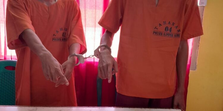 Dua Pelaku Narkoba Diringkus Polsek Kampar Kiri, 7,81 Gram Sabu-sabu ikut Diamankan