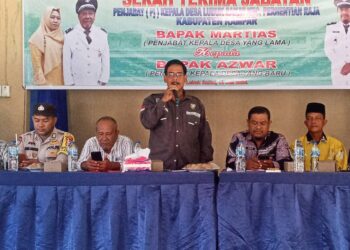 Serah Terima Jabatan Pj kepala Desa Lubuk Sakat Kecamatan Perhentian Raja Kampar