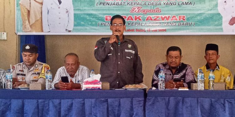 Serah Terima Jabatan Pj kepala Desa Lubuk Sakat Kecamatan Perhentian Raja Kampar