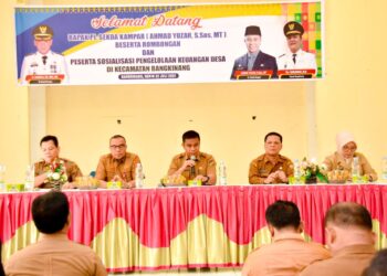 Kembali, Pj Sekda Kampar Ahmad Yuzar Sosialisasi Pengelolaan Desa Di Kecamatan Bangkinang