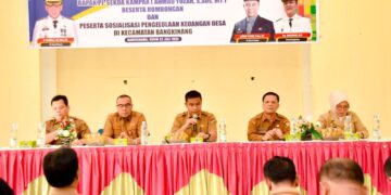Kembali, Pj Sekda Kampar Ahmad Yuzar Sosialisasi Pengelolaan Desa Di Kecamatan Bangkinang