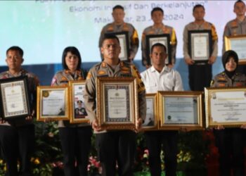 Kapolres Gowa Terima Piagam Penghargaan Terbanyak Di Musrenbang Polda Sulsel 2024
